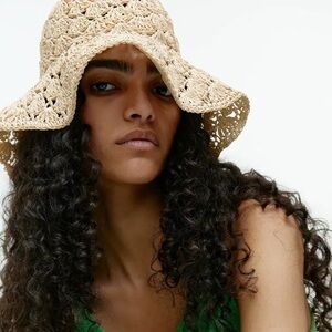 ARKET Crochet Straw Hat